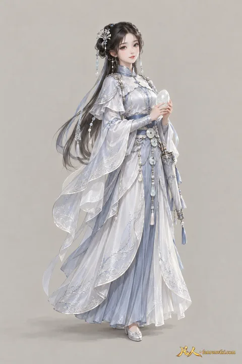 白瑶怡 · 人界篇 · 北夜小极宫 · 外事长老 · 主立绘 · AI 生成