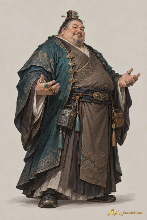 粲苦 · 人界篇 · 天机阁 · 阁主 · 主立绘 · AI 生成
