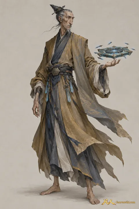 风老怪 · 人界篇 · 大晋 · 化神修士 · 主立绘 · AI 生成