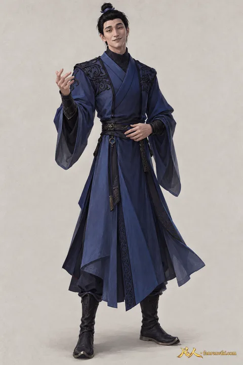 付家青年修士 · 参考图常态 · AI 生成