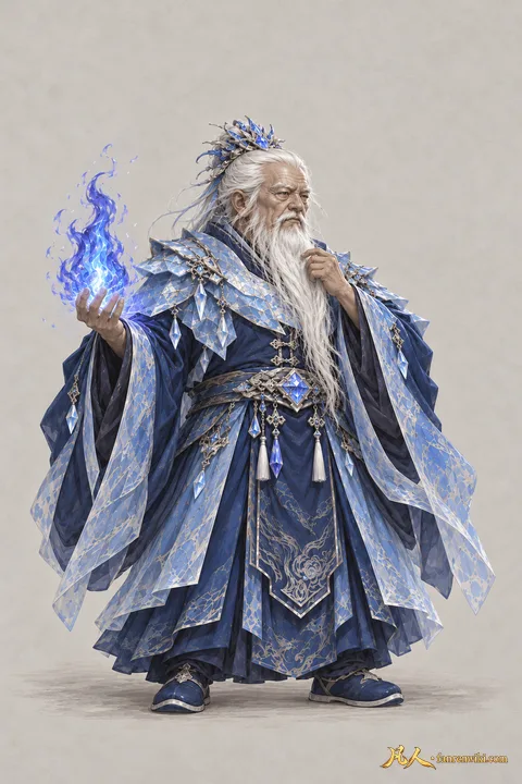 寒骊上人 · 人界篇 · 北夜小极宫 · 大长老 · 动作 · AI 生成