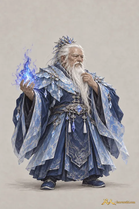 寒骊上人 · 人界篇 · 北夜小极宫 · 大长老 · 主立绘 · AI 生成