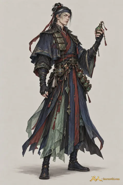 花天奇 · 人界篇 · 毒圣门 · 南疆 · 主立绘 · AI 生成