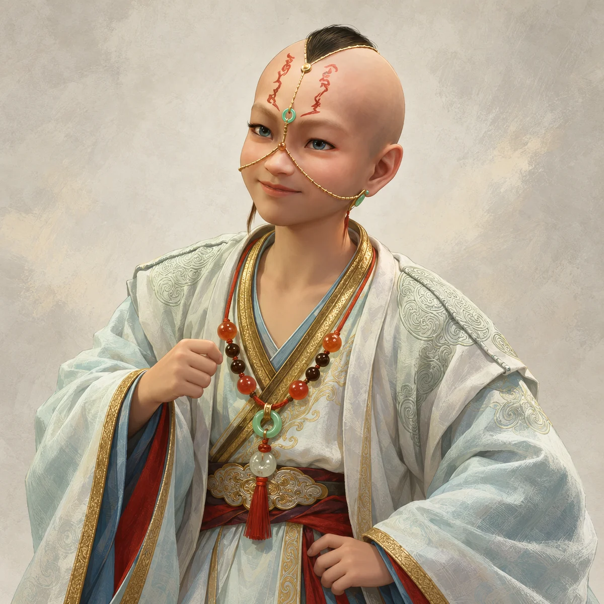 火龙童子 · 参考图常态 · AI 生成
