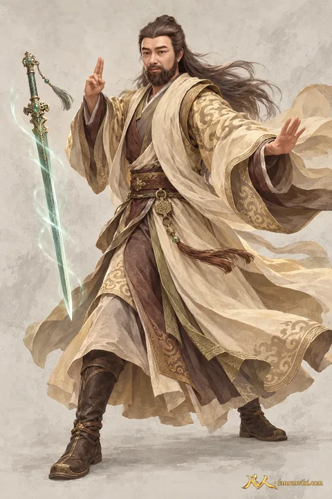 李化元 · 前线护徒 · 御剑姿态 · AI 生成