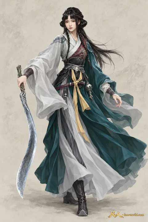 李缨宁 · 自然行动／斗法姿态 · AI 生成