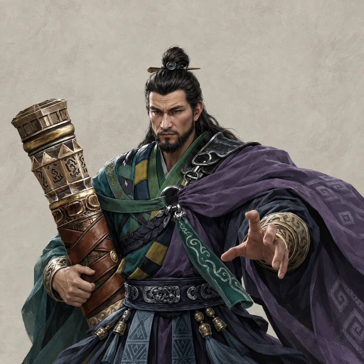 陆姓大汉（黄龙山） · 参考图常态 · AI 生成