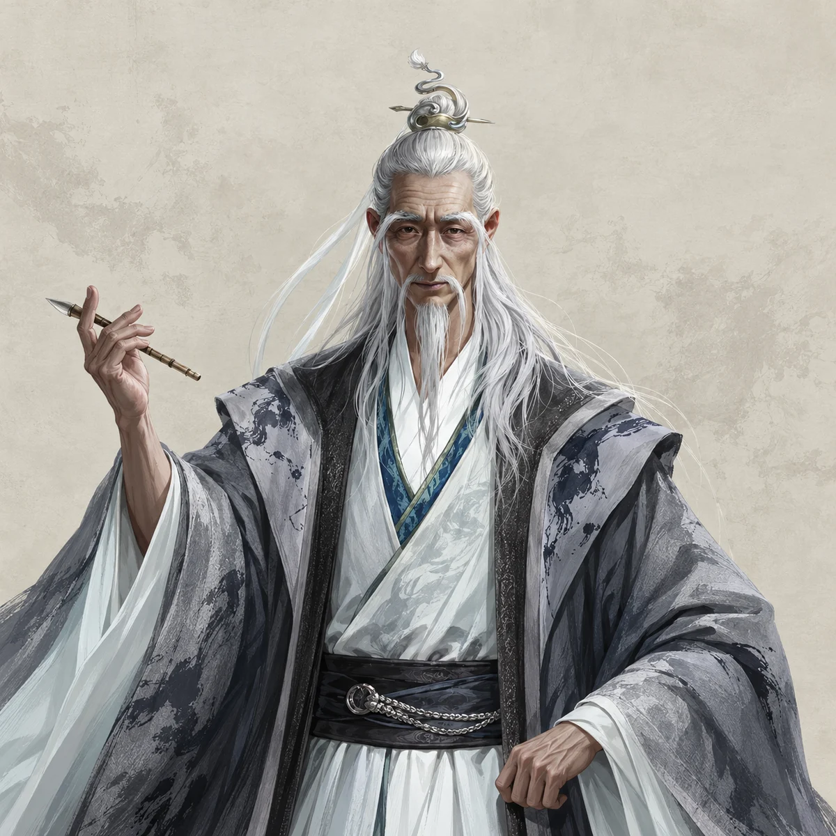 马姓老者（浩然阁） · 参考图常态 · AI 生成
