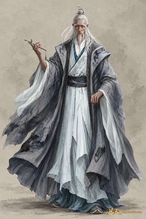 马姓老者（浩然阁） · 参考图常态 · AI 生成