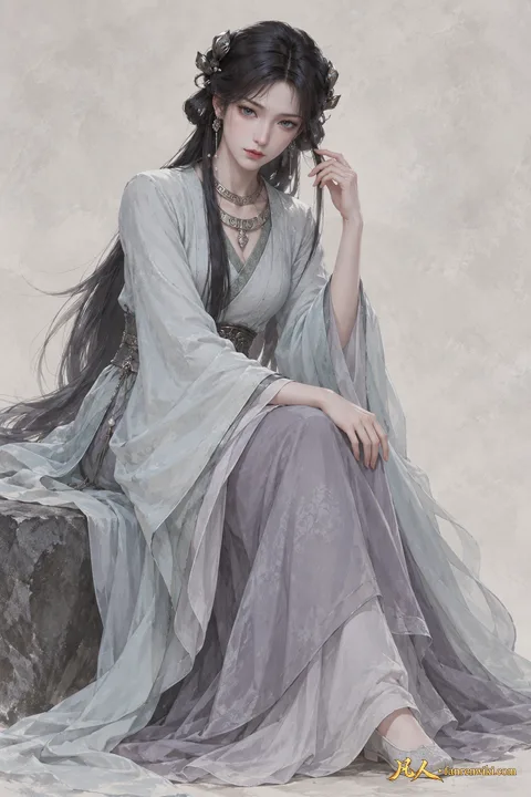 梅凝 · 自然行动／斗法姿态 · AI 生成