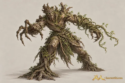 木魁 · 人界篇 · 昆吾山 · 木系妖物 · 动作 · AI 生成