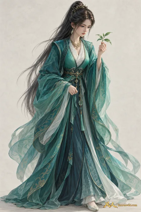慕沛灵 · 自然行动／斗法姿态 · AI 生成