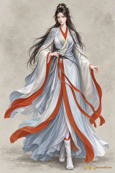 南宫婉 · 元婴期 · 落云宗常服 · AI 生成