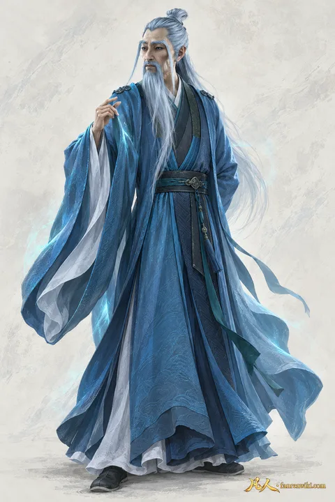 青易居士 · 自然行动／斗法姿态 · AI 生成