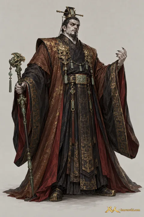 炫烨王 · 人界篇 · 大晋古墓 · 万年尸王 · 主立绘 · AI 生成