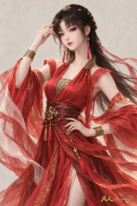 妍丽 · 自然行动／斗法姿态 · AI 生成