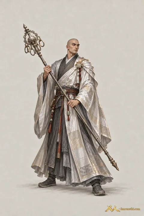 元智 · 人界篇 · 大晋佛宗 · 金刚护法 · 动作 · AI 生成
