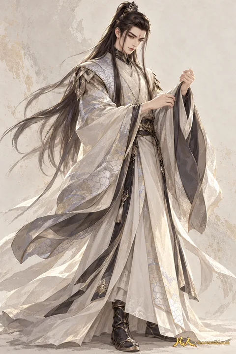 云露老魔 · 自然行动／斗法姿态 · AI 生成