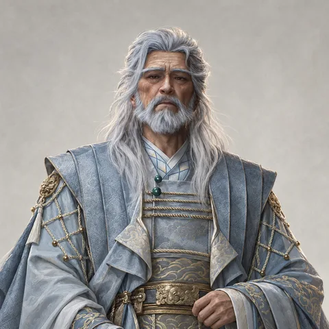 云姓老者 · 参考图常态 · AI 生成