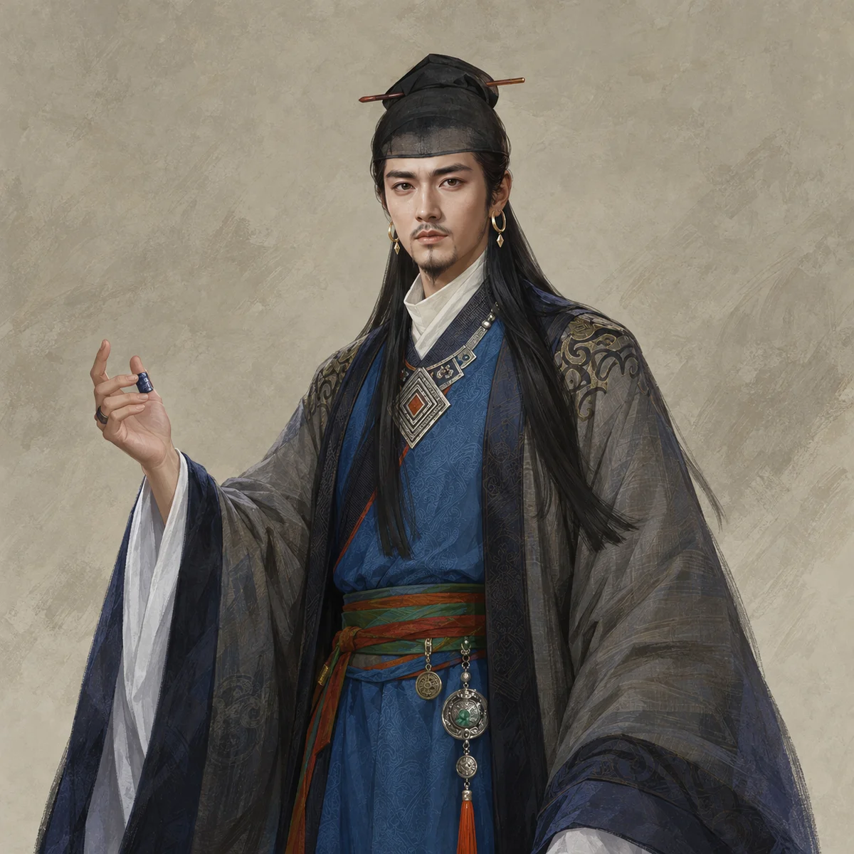仲神师 · 参考图常态 · AI 生成